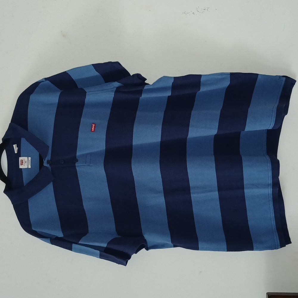 Levi's Striped Short Sleeves Polo T-Shirt | Size: 3XL